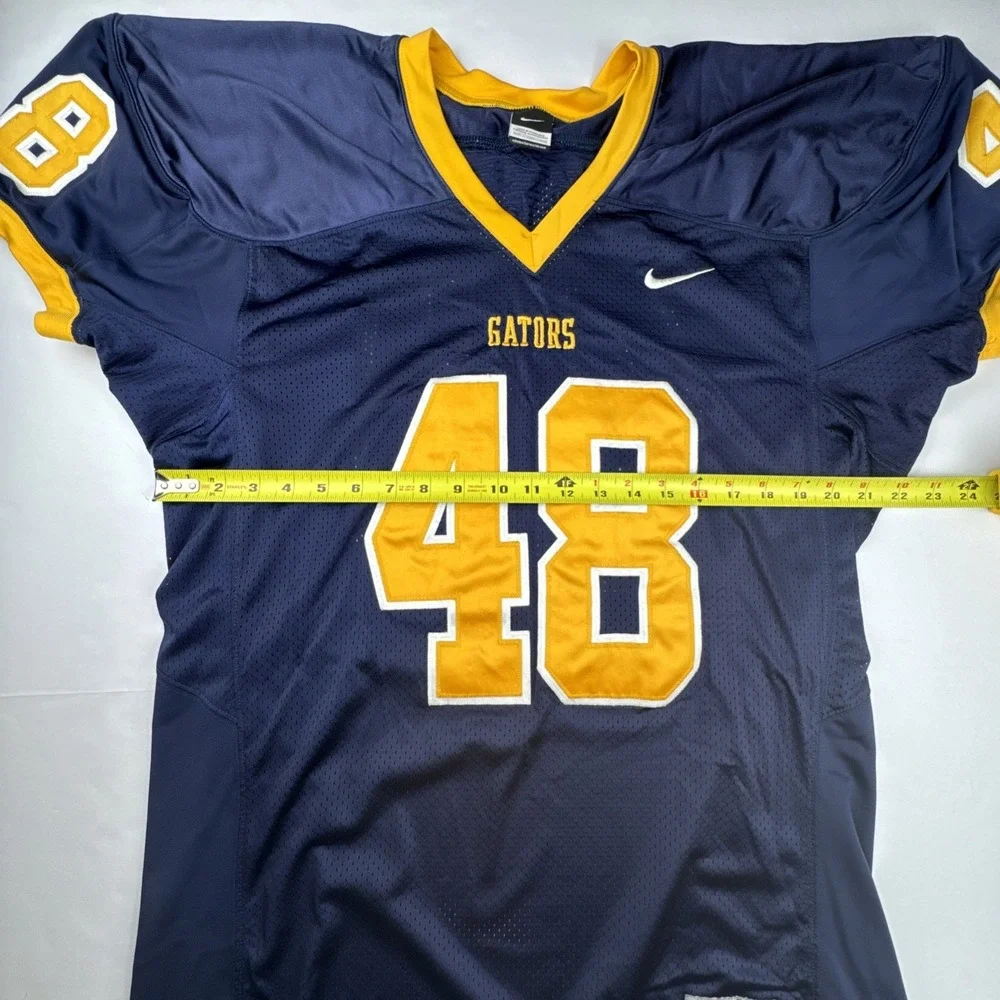 Nike Mens Football‎ Jersey XXL Navy Blue Gators 48 Mesh Athletic Team Training